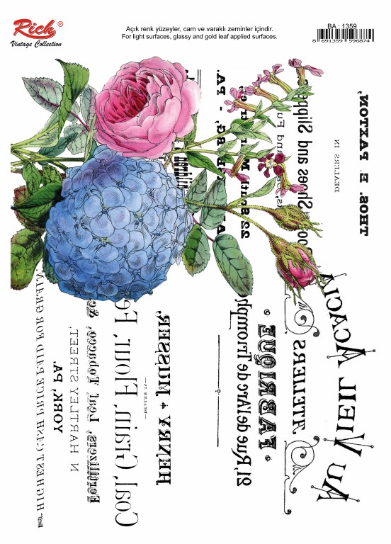 Transfer New Vintage Rich TR-1359 23x33 cm