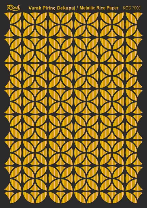 Ριζόχαρτο Rich Soft Gold 29x41 cm 7000