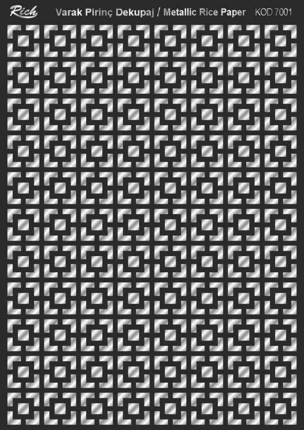 Ριζόχαρτο Rich Soft Silver 29x41 cm 7001