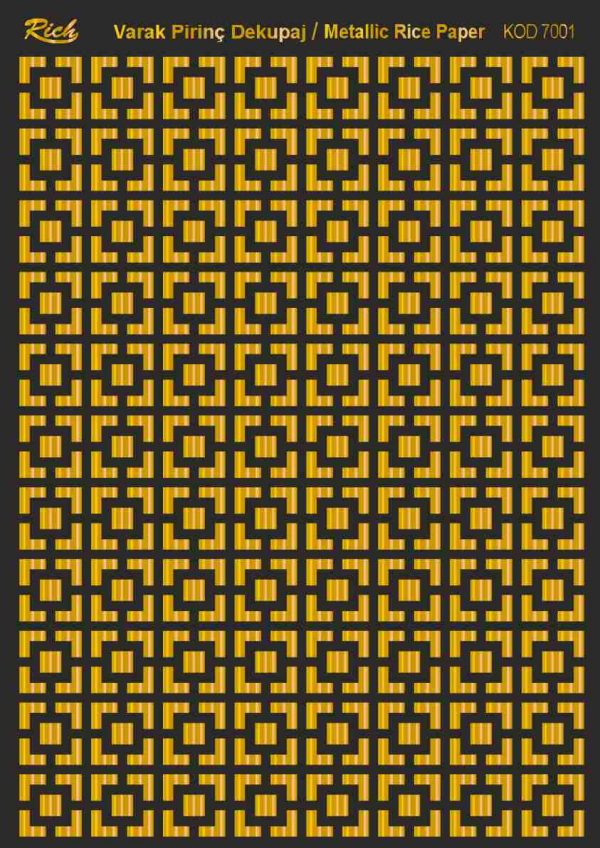 Ριζόχαρτο Rich Soft Gold 29x41 cm 7001