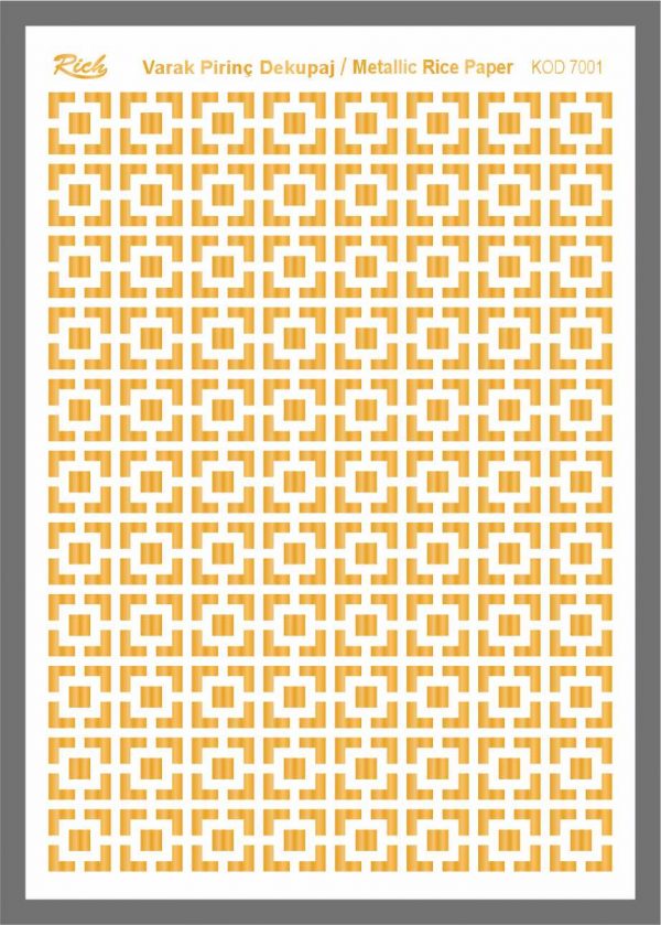 Ριζόχαρτο Rich Gold 29x41 cm 7001