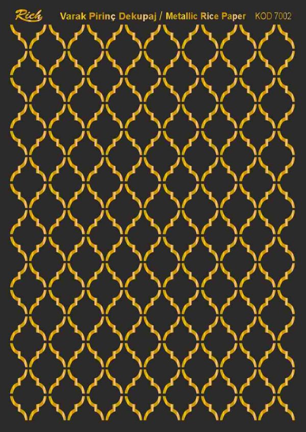Ριζόχαρτο Rich Soft Gold 29x41 cm 7002