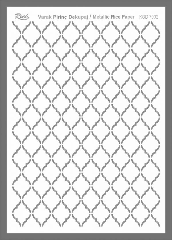 Ριζόχαρτο Rich Silver 29x41 cm 7002
