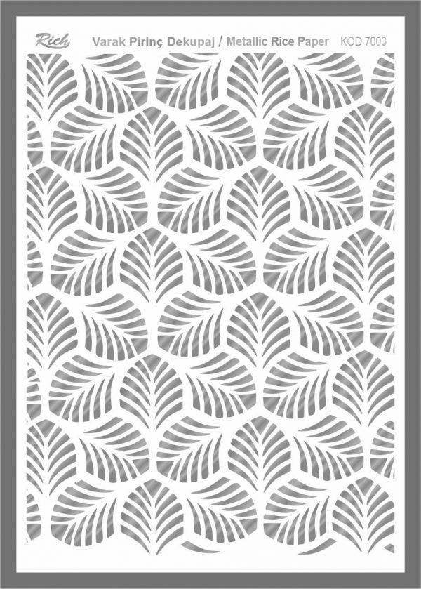 Ριζόχαρτο Rich Silver 29x41 cm 7003