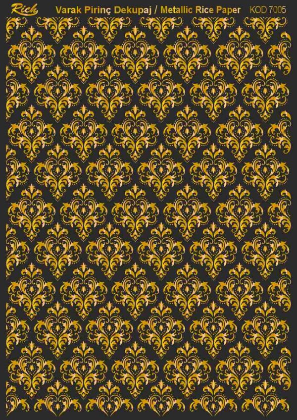 Ριζόχαρτο Rich Soft Gold 29x41 cm 7005