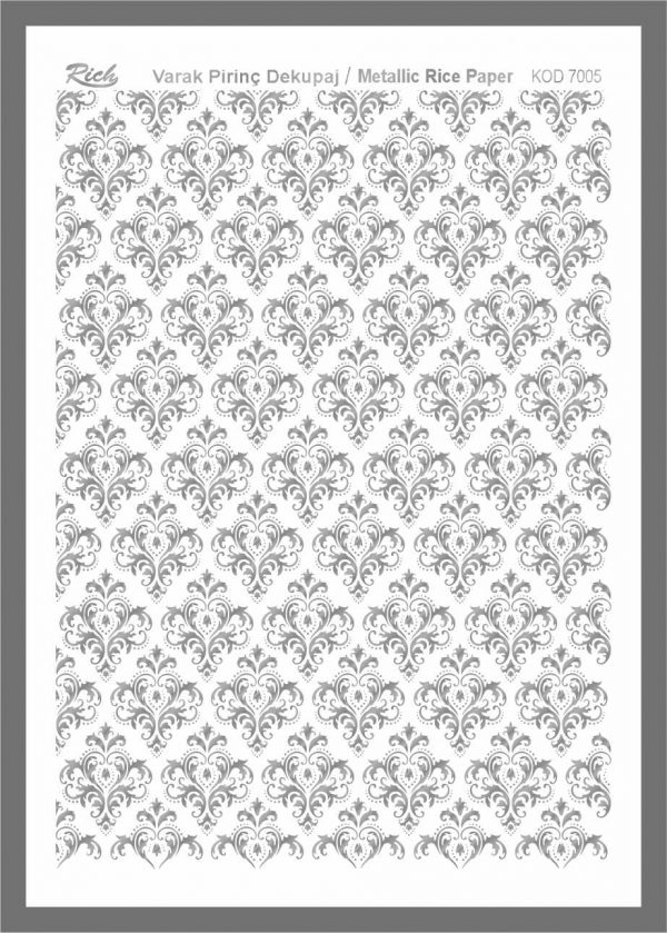 Ριζόχαρτο Rich Silver 29x41 cm 7005