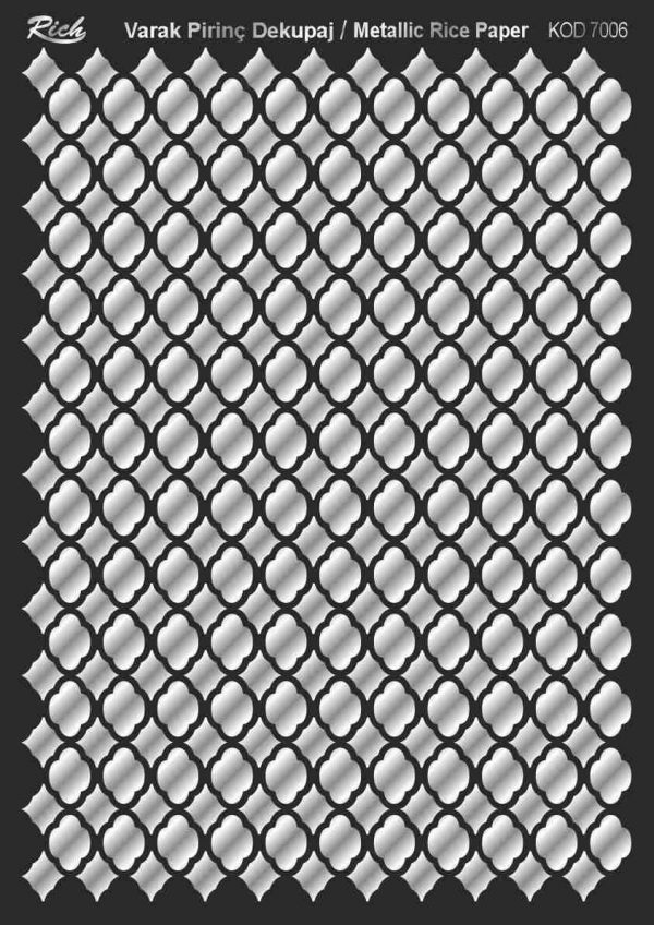 Ριζόχαρτο Rich Soft Silver 29x41 cm 7006