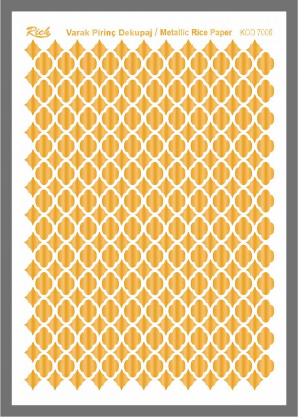 Ριζόχαρτο Rich Gold 29x41 cm 7006