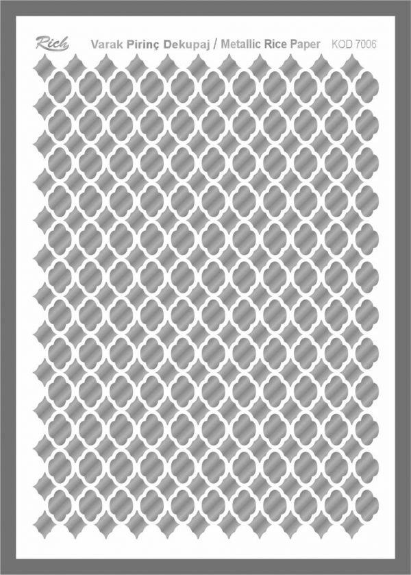 Ριζόχαρτο Rich Silver 29x41 cm 7006