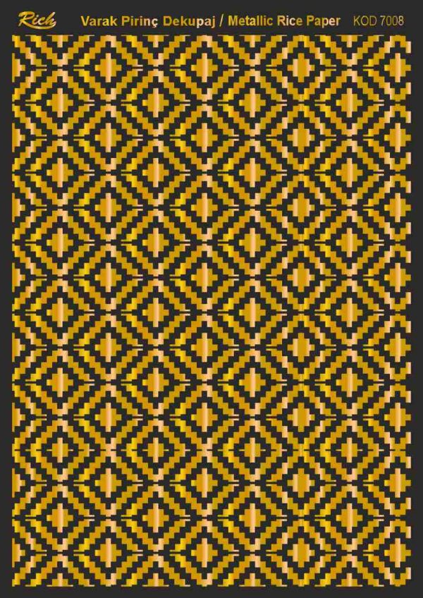 Ριζόχαρτο Rich Soft Gold 29x41 cm 7008