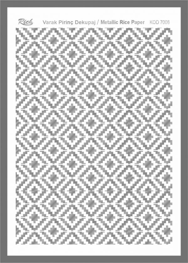 Ριζόχαρτο Rich Silver 29x41 cm 7008