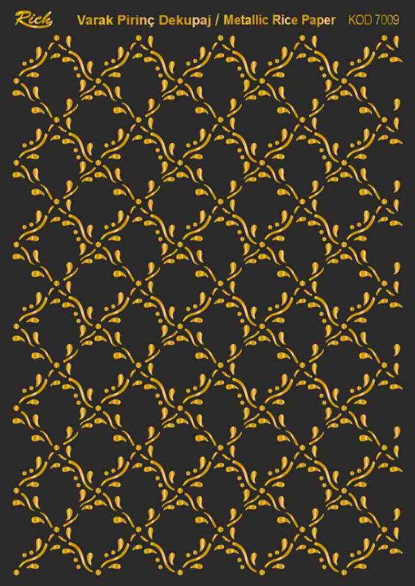 Ριζόχαρτο Rich Soft Gold 29x41 cm 7009