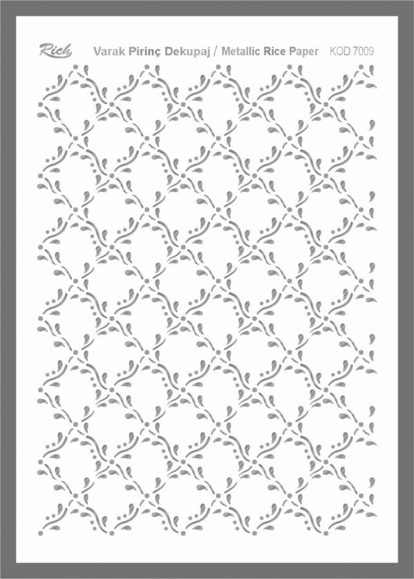 Ριζόχαρτο Rich Silver 29x41 cm 7009
