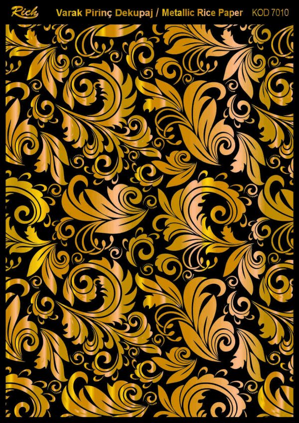 Ριζόχαρτο Rich Soft Gold 29x41 cm 7010