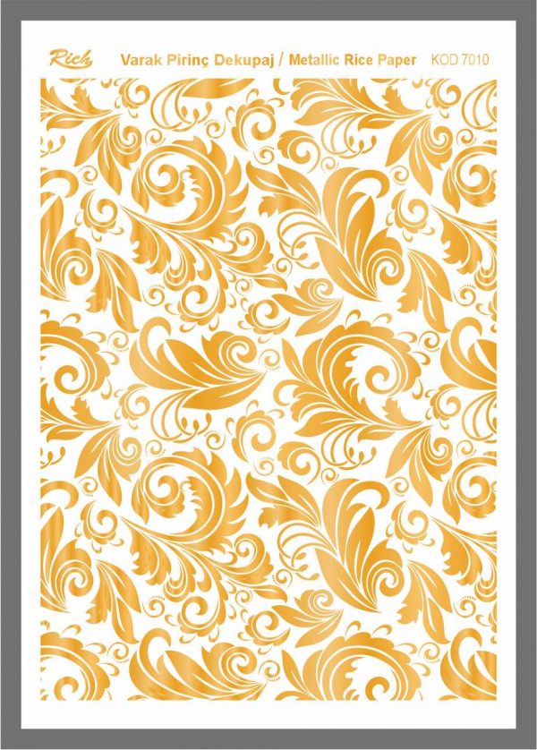 Ριζόχαρτο Rich Gold 29x41 cm 7010