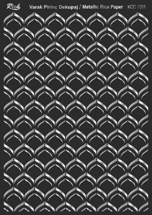 Ριζόχαρτο Rich Soft Silver 29x41 cm 7011