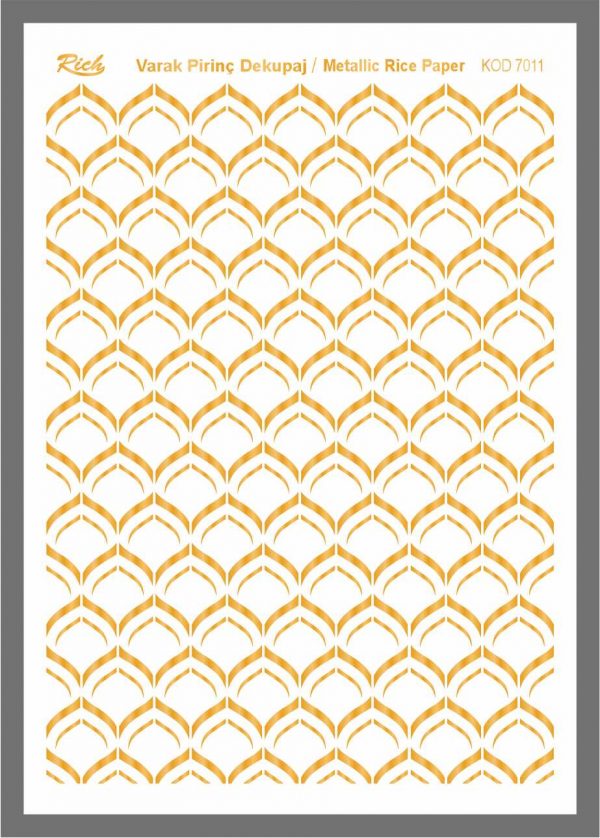 Ριζόχαρτο Rich Gold 29x41 cm 7011
