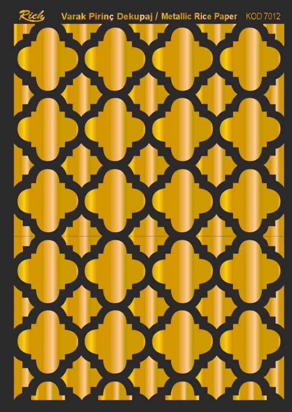 Ριζόχαρτο Rich Soft Gold 29x41 cm 7012