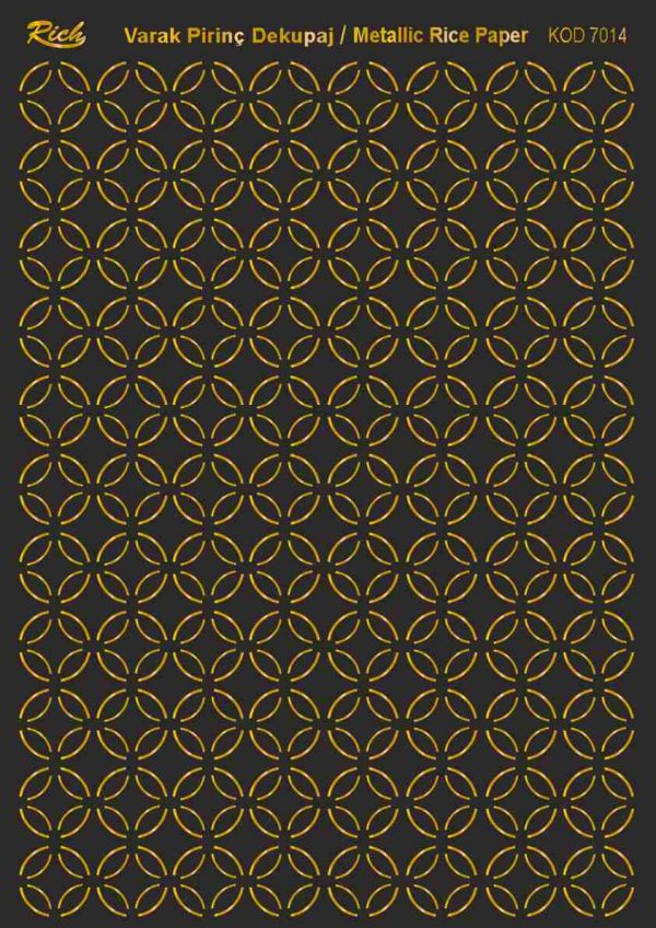 Ριζόχαρτο Rich Soft Gold 29x41 cm 7014
