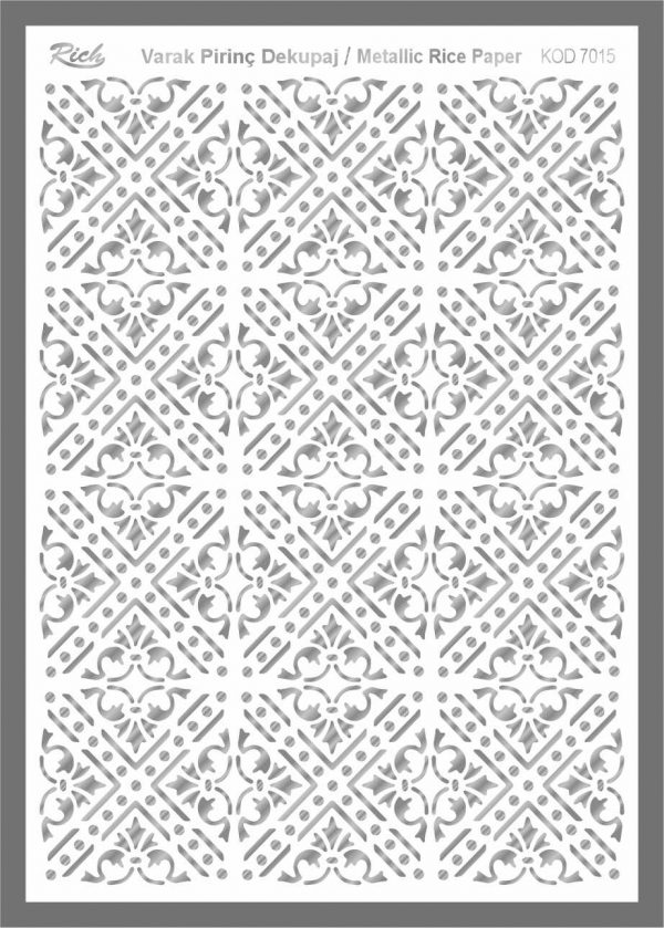 Ριζόχαρτο Rich Silver 29x41 cm 7015