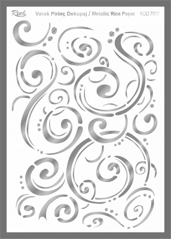Ριζόχαρτο Rich Silver 29x41 cm 7017