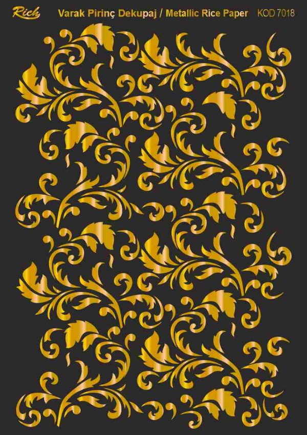 Ριζόχαρτο Rich Soft Gold 29x41 cm 7018