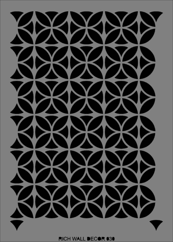 Stencil Rich Wall 50x70 cm Wall-030
