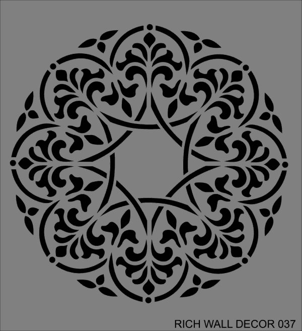 Stencil Rich Wall 50x55 cm Wall-037