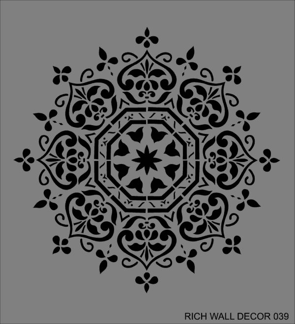 Stencil Rich Wall 50x55 cm Wall-039