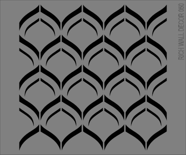 Stencil Rich Wall 50x60 cm Wall-050